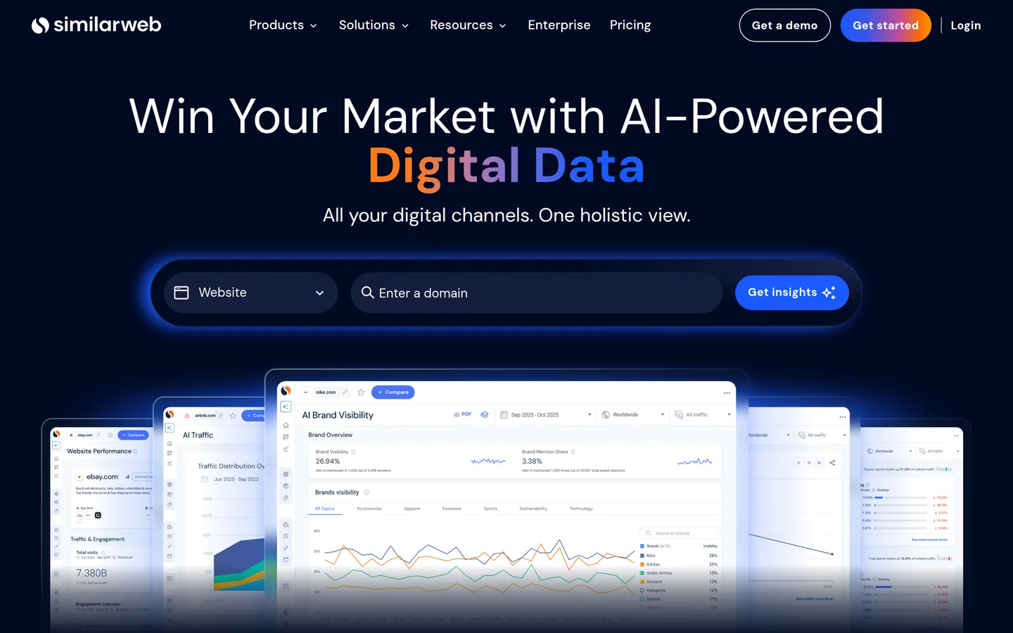 Similarweb homepage